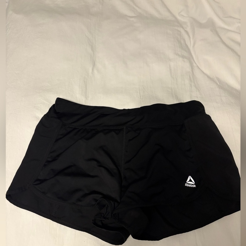 Reebok Women's Jet Black Athletic Shorts